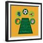 Soccer Club Design-Jemastock-Framed Art Print