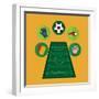 Soccer Club Design-Jemastock-Framed Art Print