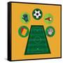 Soccer Club Design-Jemastock-Framed Stretched Canvas