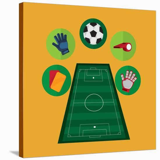 Soccer Club Design-Jemastock-Stretched Canvas