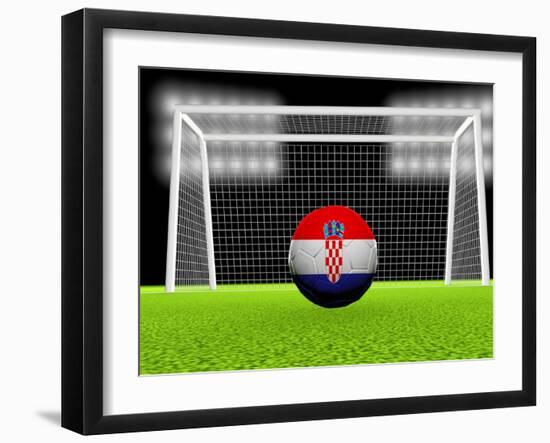 Soccer Croatia-koufax73-Framed Art Print