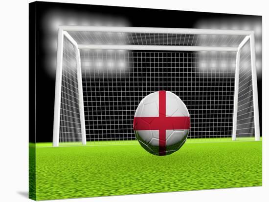 Soccer England-koufax73-Stretched Canvas