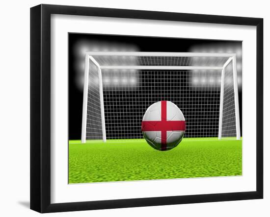 Soccer England-koufax73-Framed Art Print