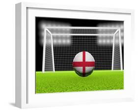 Soccer England-koufax73-Framed Art Print