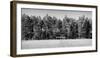 Soccer field in the countryside, Baden Wuerttemberg, Germany-Panoramic Images-Framed Photographic Print