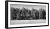 Soccer field in the countryside, Baden Wuerttemberg, Germany-Panoramic Images-Framed Photographic Print