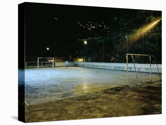 Soccer field Lit Up at Night, Rio de Janeiro, Brazil-null-Stretched Canvas