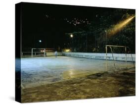 Soccer field Lit Up at Night, Rio de Janeiro, Brazil-null-Stretched Canvas