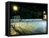 Soccer field Lit Up at Night, Rio de Janeiro, Brazil-null-Framed Stretched Canvas