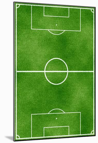 Soccer Field Sports Poster Print-null-Mounted Poster