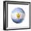 Soccer Football Ball With Argentina Flag-daboost-Framed Premium Giclee Print