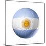 Soccer Football Ball With Argentina Flag-daboost-Mounted Premium Giclee Print