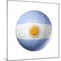 Soccer Football Ball With Argentina Flag-daboost-Mounted Premium Giclee Print