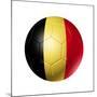 Soccer Football Ball With Belgium Flag-daboost-Mounted Premium Giclee Print
