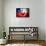 Soccer Football Ball with Chile Flag-daboost-Framed Stretched Canvas displayed on a wall