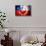 Soccer Football Ball with Chile Flag-daboost-Stretched Canvas displayed on a wall