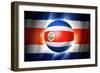 Soccer Football Ball with Costa Rica Flag-daboost-Framed Premium Giclee Print