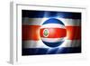 Soccer Football Ball with Costa Rica Flag-daboost-Framed Premium Giclee Print