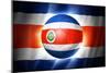 Soccer Football Ball with Costa Rica Flag-daboost-Mounted Premium Giclee Print