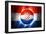 Soccer Football Ball with Croatia Flag-daboost-Framed Art Print