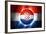 Soccer Football Ball with Croatia Flag-daboost-Framed Art Print