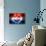 Soccer Football Ball with Croatia Flag-daboost-Stretched Canvas displayed on a wall