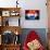 Soccer Football Ball with Croatia Flag-daboost-Stretched Canvas displayed on a wall
