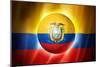 Soccer Football Ball with Ecuador Flag-daboost-Mounted Premium Giclee Print