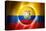 Soccer Football Ball with Ecuador Flag-daboost-Stretched Canvas