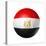 Soccer Football Ball With Egypt Flag-daboost-Stretched Canvas