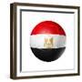 Soccer Football Ball With Egypt Flag-daboost-Framed Premium Giclee Print