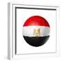 Soccer Football Ball With Egypt Flag-daboost-Framed Premium Giclee Print