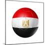 Soccer Football Ball With Egypt Flag-daboost-Mounted Premium Giclee Print