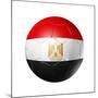 Soccer Football Ball With Egypt Flag-daboost-Mounted Art Print