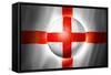 Soccer Football Ball with England Flag-daboost-Framed Stretched Canvas