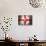 Soccer Football Ball with England Flag-daboost-Stretched Canvas displayed on a wall