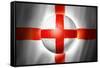 Soccer Football Ball with England Flag-daboost-Framed Stretched Canvas