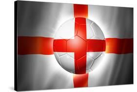 Soccer Football Ball with England Flag-daboost-Stretched Canvas