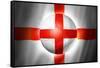 Soccer Football Ball with England Flag-daboost-Framed Stretched Canvas