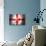 Soccer Football Ball with England Flag-daboost-Art Print displayed on a wall