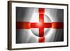 Soccer Football Ball with England Flag-daboost-Framed Art Print