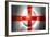 Soccer Football Ball with England Flag-daboost-Framed Art Print