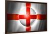 Soccer Football Ball with England Flag-daboost-Framed Art Print