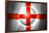 Soccer Football Ball with England Flag-daboost-Framed Art Print