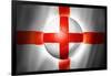 Soccer Football Ball with England Flag-daboost-Framed Art Print