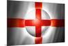 Soccer Football Ball with England Flag-daboost-Mounted Art Print