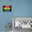 Soccer Football Ball with Ghana Flag-daboost-Mounted Art Print displayed on a wall