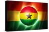 Soccer Football Ball with Ghana Flag-daboost-Stretched Canvas