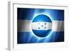 Soccer Football Ball with Honduras Flag-daboost-Framed Art Print