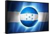 Soccer Football Ball with Honduras Flag-daboost-Framed Stretched Canvas